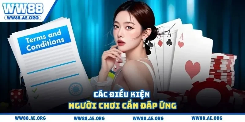 Các điều kiện người chơi cần đáp ứng